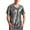 Gray, variant on Plebaso Mens Shiny T Shirts V Neck Short Sleeve Stylish T-Shirts Dance Wear Tee Tops for Nightclub Party