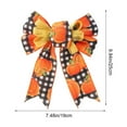 thumbnail image 3 of WEGFTDUOP Halloween Decor Thanksgiving Pumpkin Maple Ribbon Bow Ribbon Hand Made Diy Autumnal Harvests Series Bow Festival Decorations Indoor Ornaments, 3 of 6