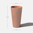 thumbnail image 3 of Veradek Column Series 26" Tall Plastic-Stone Planter - (Terracotta), 3 of 9