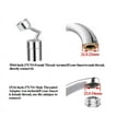 thumbnail image 3 of LNKOO Litthing Universal Splash Filter Faucet, 720° Rotate Faucet Aerator Sink Movable Tap Head, Leakproof Design with Double O-Ring for Kitchen Bathroom Tool Accessories, 3 of 7