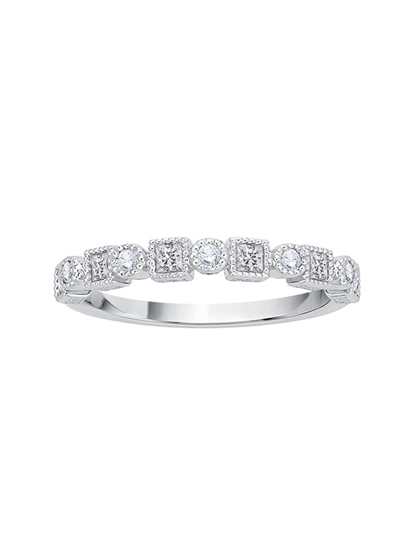 G-H,I2-I3 Diamond Wedding Band in 10K Pink Gold 1//20 cttw, Size-13