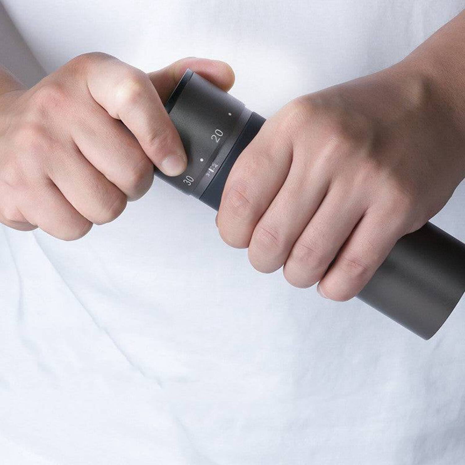 Manual Coffee Portable Hand Crank Grinder with Adjustable Burrs