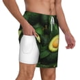 thumbnail image 3 of Goofa Fresh Avocados Printed Men's Swim Trunks Board Shorts Quick Dry Mens Swimming Trunks with Compression Liner,Breathable Fit Hawaii Beach Shorts-Large, 3 of 9