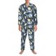 thumbnail image 3 of Fotbe Penguin Arctic Adventure Pijama de Hombre con Estampado de Manga Larga, Conjunto de 2 Piezas, Ropa de Dormir Suave y Cómoda con Bolsillos-X-Large, 3 of 7