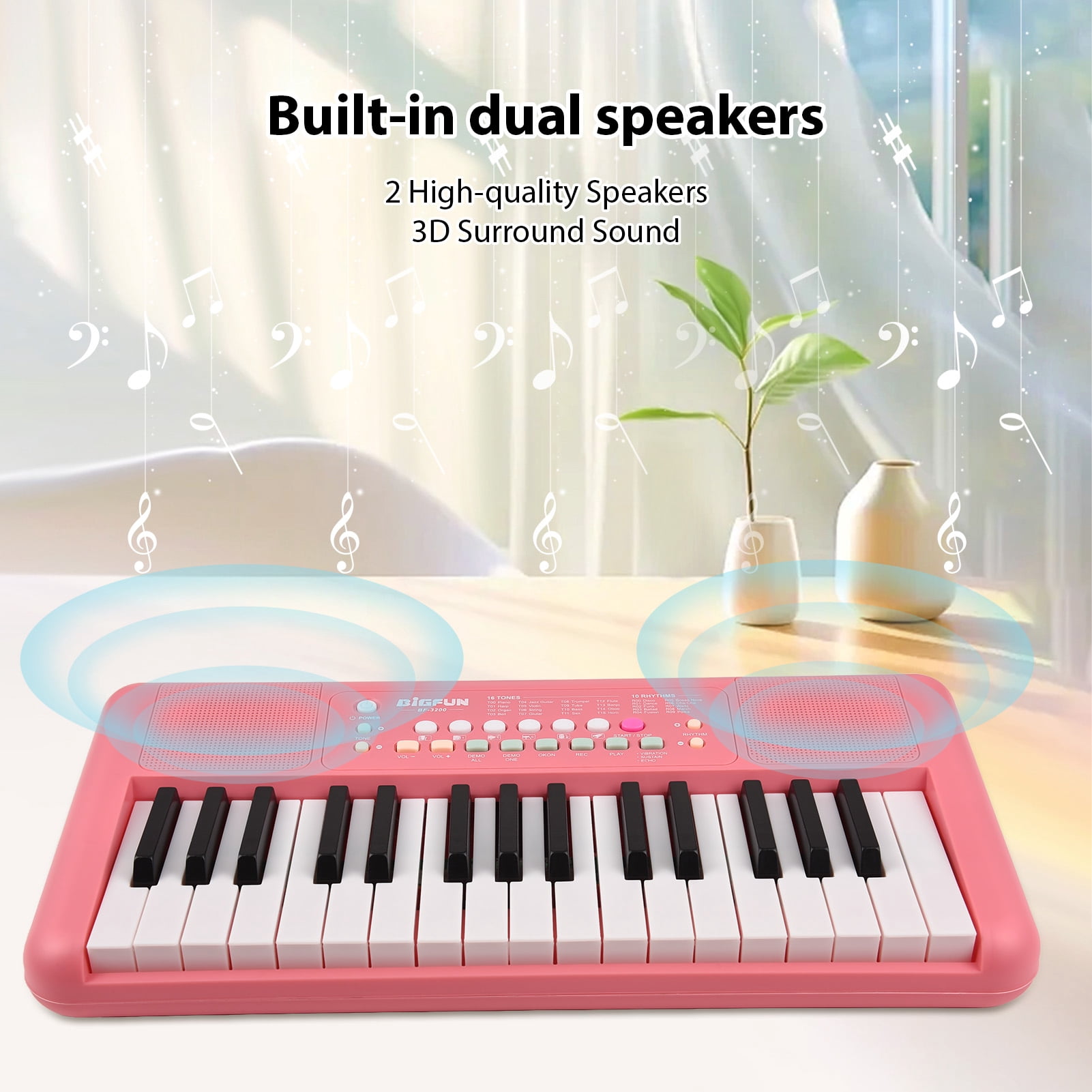 Electronic Keyboard Piano,Portable Piano 10 Demos Tones 10 Key Piano 10 10 Demos Dual Mode Portable Dual Mode With Dual Piano 16 32 16 Tones Dual Mode Portable Piano