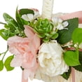 thumbnail image 6 of yotijay Wedding Basket Ceremony Bridesmaid Flower Petal Basket Wedding Flower Basket Pink, 6 of 9