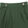 thumbnail image 6 of Yubnlvae High Waist Wide Leg Formal Shorts - 2025 Summer Casual Pockets Bottoms (Office & Weekend Wear, Tailored Fit) Green L, 6 of 8