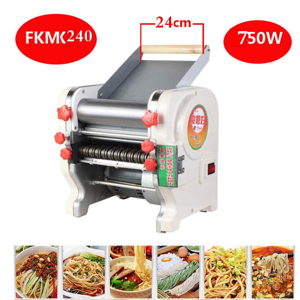 TOPCHANCES 550W Home Stainless Electric Automatic Pasta Machine Noodle Pasta Maker Chopped Noodles Maker Machine Pressing Machine 220V FKM160 