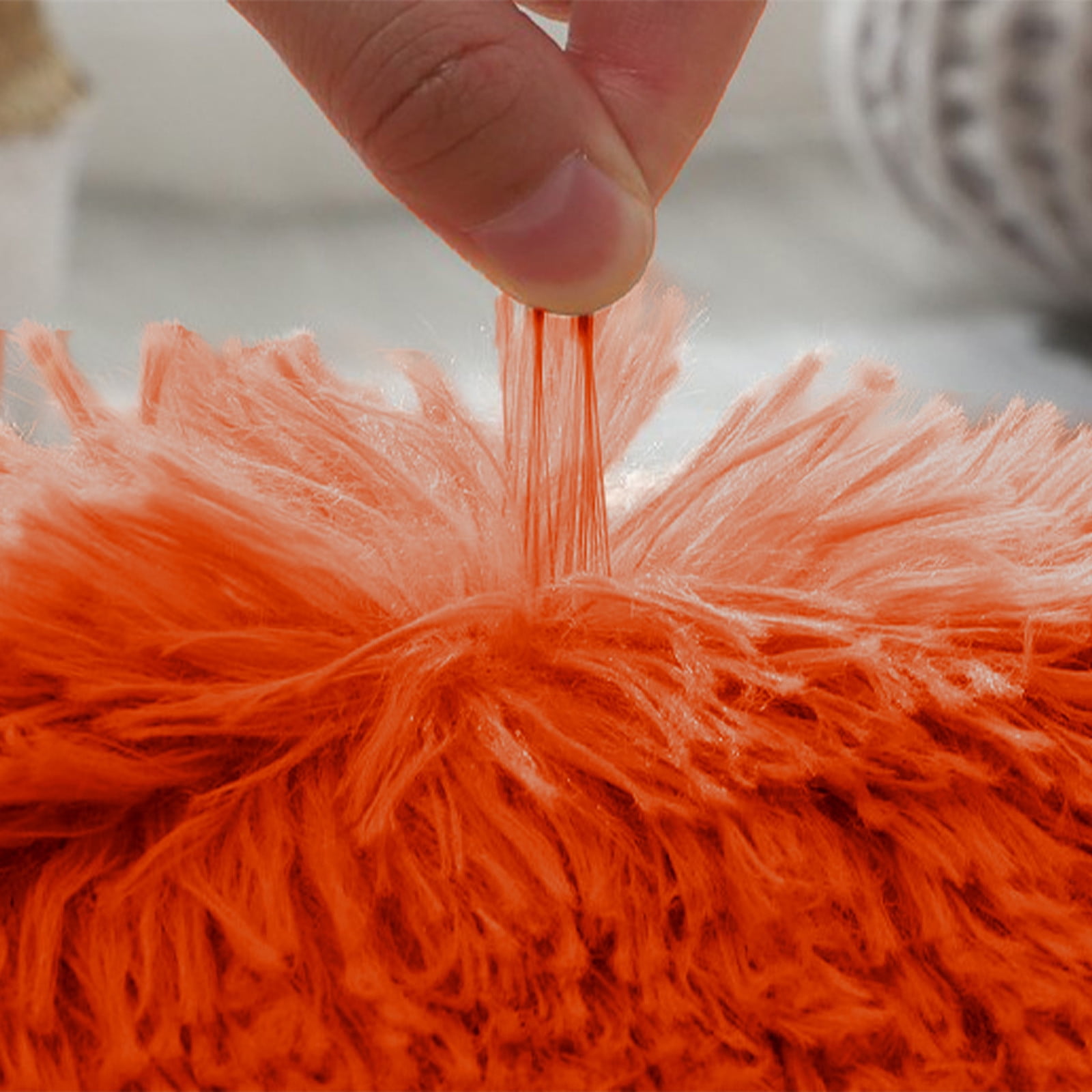 UttpKLBx Fluffy Bath Mats Bath Mats for Bathroom Non-Slip Bathroom Absorbent Floor Mat Clearance Bathroom Rugs, Cute Diatomaceous Mat Bathroom (Orange)