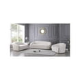 thumbnail image 4 of Meridian Furniture Riley Cream Velvet Chair, 4 of 8
