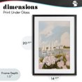 thumbnail image 4 of Stupell Industries Transitional Pink Hydrangeas with Sailboats Black Framed Print Under Glass, 14 x 20, by Sisi and Seb, 4 of 8