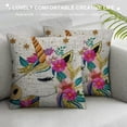 thumbnail image 3 of Cute Unicorn Cotton Linen Square Throw Waist Pillow Case Decorative Cushion Cover Pillowcase Sofa, 3 of 5