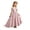 A-Pink133, variant on Flower Girl Dress For Wedding Formal Party Wear Satin Spaghetti Strap Pleated High-Low Maxi Ball Gown 8-13Y