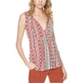 thumbnail image 2 of SANCTUARY $54 Womens New 1230 Red Printed Scoop Neck Top XS B+B, 2 of 2
