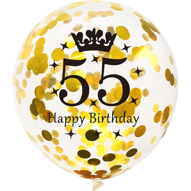 Ballonnen 55e verjaardag decoratie man blauw gelukkig verjaardag 55e verjaardag party decoratie set 55 verjaardag decoratie mannen 55 jaar man blauwe folieballonnen 55 mannen (55