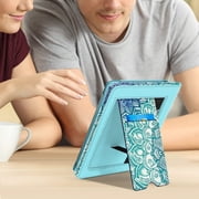 Fintie Stand Case for 6.8 Kindle Paperwhite (11th Generation 2021) & Kindle Paperwhite Signature Edition - Premium PU Leather Sleeve Cover with Card Slot and Hand Strap, Emerald Illusions