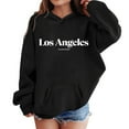 thumbnail image 5 of Girls Hoodies Kids City Name Letter Print Black Hooded Casual Long Sleeve Hoodie Sweatershirt Pullover Fall Clothes Toddler Girl Clothes 3T, 5 of 5