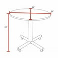 thumbnail image 4 of Regency Kobe 36 in. Round X-Base Breakroom Table- Noble Oak, 4 of 6