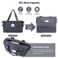 thumbnail image 4 of 5-Piece Luggage Set, 20/24/28 inch hardshell suitcases expandable duffel bag toiletry bag, Gray, 4 of 7