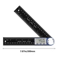 thumbnail image 3 of Digital Angle Finder Protractor | Angle Gauge Ruler with LCD Display | Miter Saw Protractor for Woodworking and Carpentry | Inside and Outside Angle Measurement Tool for DIY Home Improvement Projects, 3 of 5