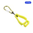 thumbnail image 4 of Uxcell Glove Keeper, Gloves Helmet Grabber Catcher Clips Holder, Yellow 2 Pack, 4 of 5