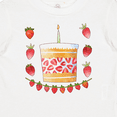 thumbnail image 4 of Inktastic Strawberry First Birthday Cake Boys or Girls Baby T-Shirt, 4 of 5