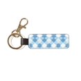 thumbnail image 3 of Keychain 6×3.1×1inpu Leather With Delicate Touch And Strong Recognition Is Used For Daily Travel, Work And Picnic Argyle Plaid Lightskyblue_1, 3 of 8