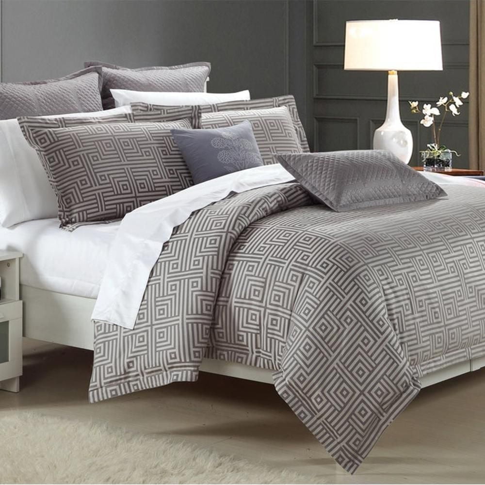 Johnson Home 200 TC Fashion Bedding Cotton Yarn Duvet Cover Sets (Queen)