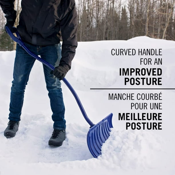 Garant Yukon YPP26EAKDN Pelle à neige ergonomique 26 pouces, lame de  poussoir à neige extra-large, bande en nylon pour résistance à l'usure 