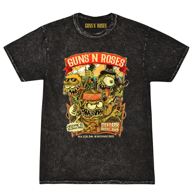 Guns N‘ Roses Nous Sommes de Retour Style Rétro de Rue T-Shirts Imprimés Lavage Mode Féminine Manches Courtes Amples T-Shirts d'Été Femmes