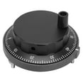 thumbnail image 1 of 5V 80mm 6Pin CNC Pulser Black Handwheel 100PPR Manual Pulse Generator Rotary Encoder, 1 of 9