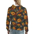 thumbnail image 7 of Kdxio Sunflowers Print Womens Oversized Hoodies Sweatshirts Hooded Pullover Tops Sweaters Casual-XX-Large, 7 of 7