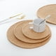 thumbnail image 2 of Naiovety Manteles individuales trenzados de cáñamo, posavasos, almohadilla aislante, mesas de comedor tejidas modernas de lino, decoración Type3 NO3, 2 of 6