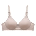 thumbnail image 2 of AWZXDE Womens Bras Lace Back Closure Shaping Cup Adjustable Strap Plus Size Wirefree Comfort Underwear Grey, 2 of 6