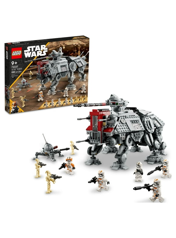 LEGO Star Wars AT-TE Walker 75337 Poseable Toy, Revenge of the Sith Set, Gift for Kids with 3 212th Clone Troopers, Dwarf Spider & Battle Droid Figures