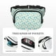 thumbnail image 5 of Fotbe Daisy Floral A Cangurera Cuadrada con Estampado de Doble Capa, Bolsa de Cintura Ajustable Mini para Hombres y Mujeres, 5 of 9