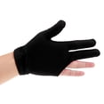 thumbnail image 3 of Spandex Snooker Billiard Gloves Pool Left Hand Three Black, 3 of 8