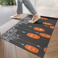 thumbnail image 4 of Halloween Spider Web Hanging Pumpkins Door Rugs,Washable Non Slip Door Mats Indoor,Decorative Door Mats,Entry Mat Indoor for Entrance,Bedroom,Kitchen,Bathroom,17"x30", 4 of 6