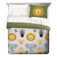 thumbnail image 6 of Saturday Park Safari Friends 100% Kids' Organic Cotton Bed Set Twin Multi-color Duvet Set, 6 of 9