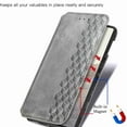 thumbnail image 2 of Dteck for Google Pixel 6 Pro Case, Premium PU Leather Flip Folio Wallet Shockproof Case with Card Slot Magnetic Closure Cover, gray, 2 of 7