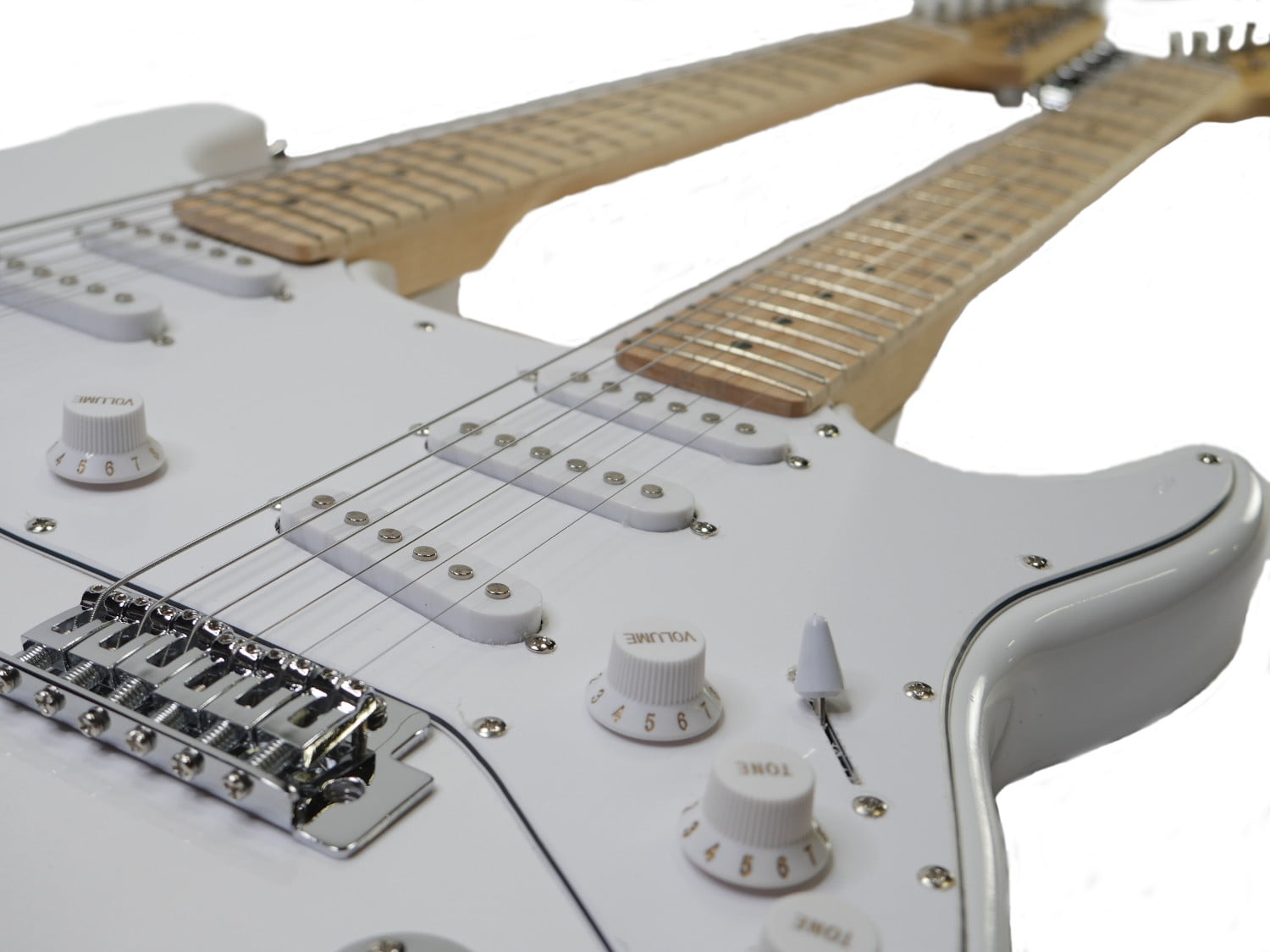 Buy Zenison Double Neck Electric Guitar, White at Ubuy India