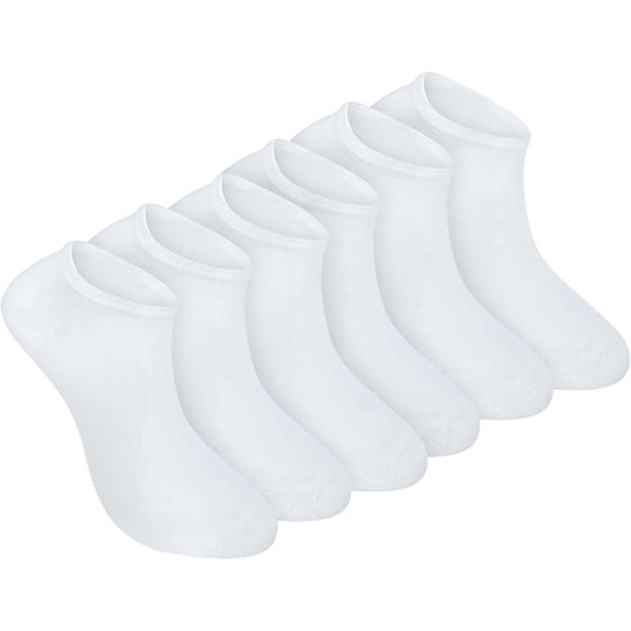 Socks - 100% Organic Cotton Sneaker Socks, Invisible Low Cut, 6-Pack for Women & Men