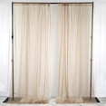 thumbnail image 5 of BalsaCircle 10 feet x 10 feet Sheer Voile Backdrop Drapes Curtains 2 Panels 5x10 feet Wedding Party Natural, 5 of 8