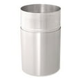 thumbnail image 3 of Rubbermaid Commercial FGAOT35SAPL 35-Gallon Open Top Round Indoor Receptacle with Liner - Satin Aluminum, 3 of 4