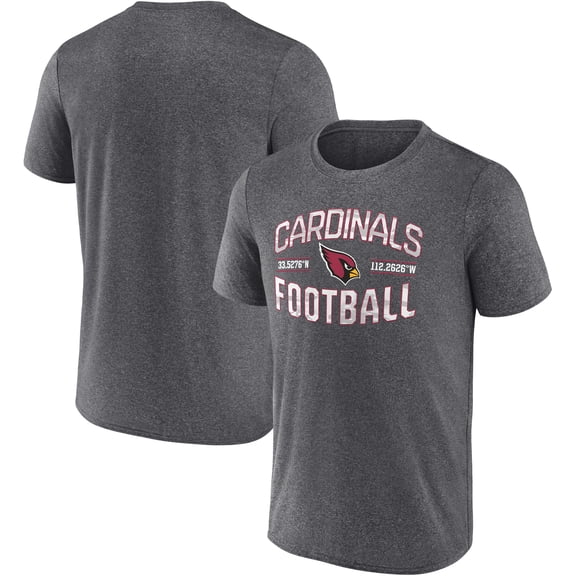Men's Fanatics Heathered Charcoal Arizona Cardinals Want To Play T-Shirt