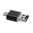 thumbnail image 3 of 2X Lector de Tarjetas Aluminio Usb Type C Otg Adaptador de Lector de Tarjeta de Memoria Externa -Sd / Tf para Computadora Teléfono MóVil (Negro), 3 of 8