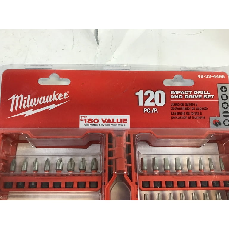 Milwaukee 120 2024 piece bit set