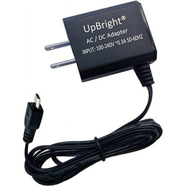 UpBright 4.5V AC/DC Adapter Compatible for Hyper Tough Model 9930 300-Lumen 3.7V 2000mAh 7.4Wh Rechargeable Lithium ion Battery LED Spotlight Automotive Work Light Micro USB Power Supply Cord Charger