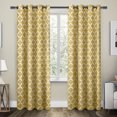 thumbnail image 1 of Exclusive Home Neptune Cotton Window Curtain Panel Pair with Grommet Top, 1 of 4