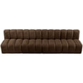 thumbnail image 4 of Meridian Furniture Arc Brown Velvet Modular Sectional, 4 of 8
